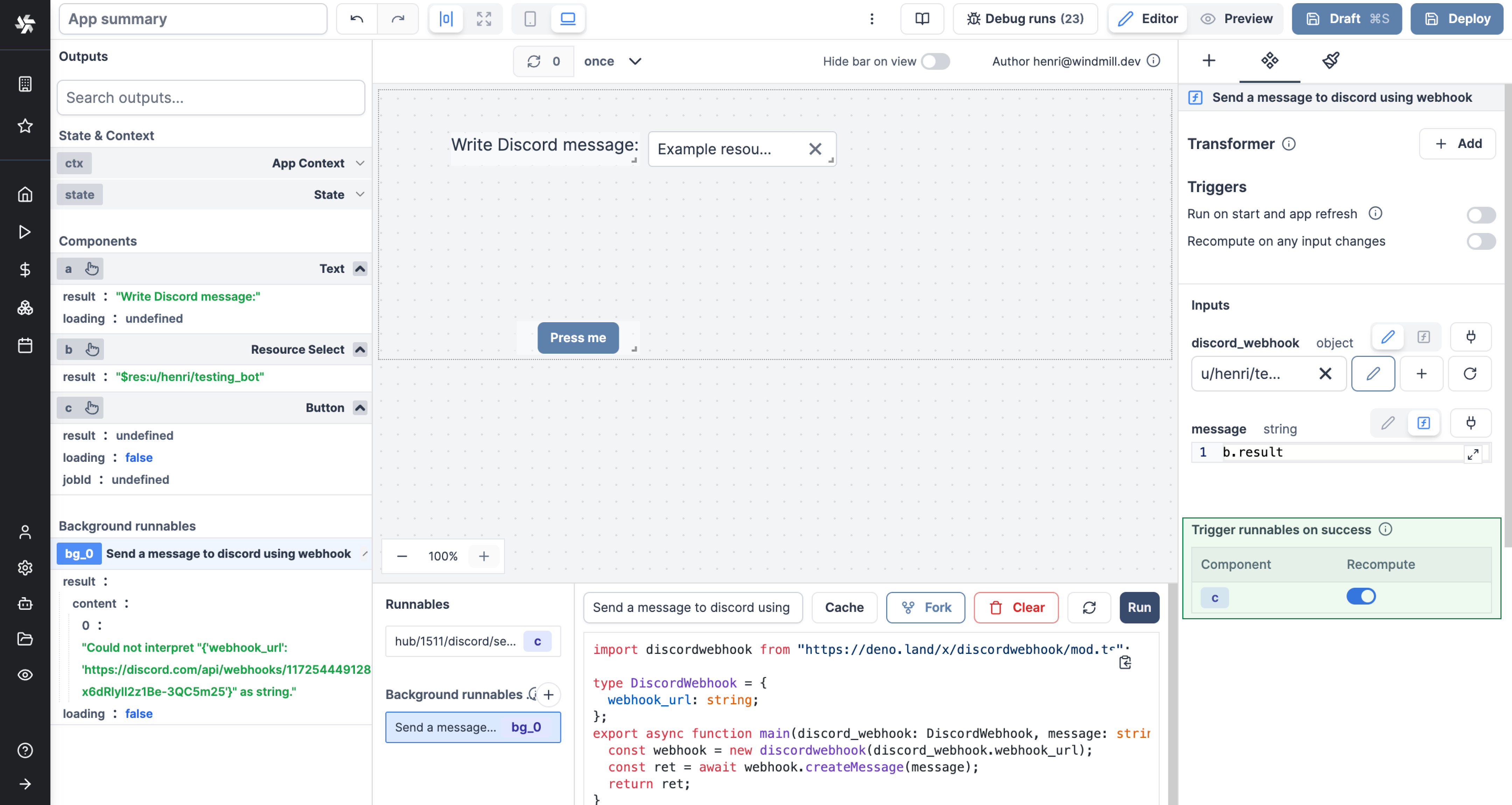 Trigger runnables on success Trigger runnables on success